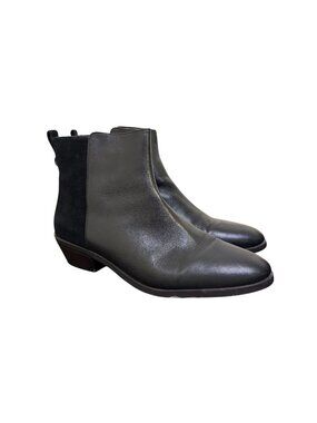 Coach Carmen Semi Mat Suede Black Ankle Boots 10